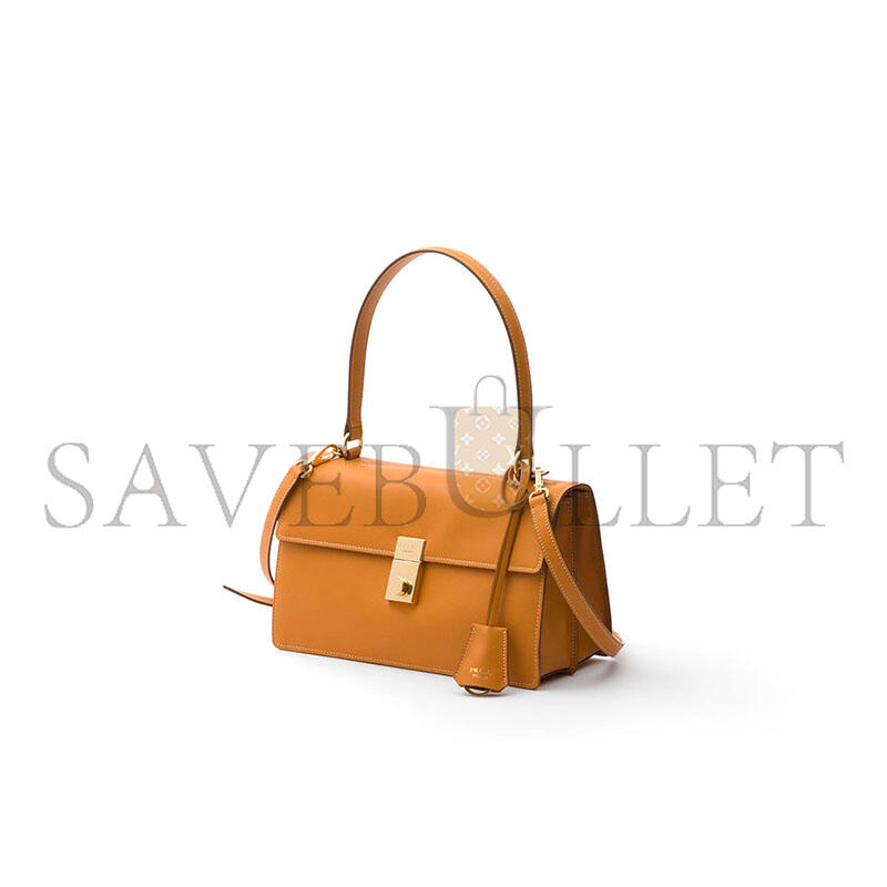 PRADA SOFT SOUND MEDIUM LEATHER SHOULDER BAG 1BN023 (28*16*10cm)